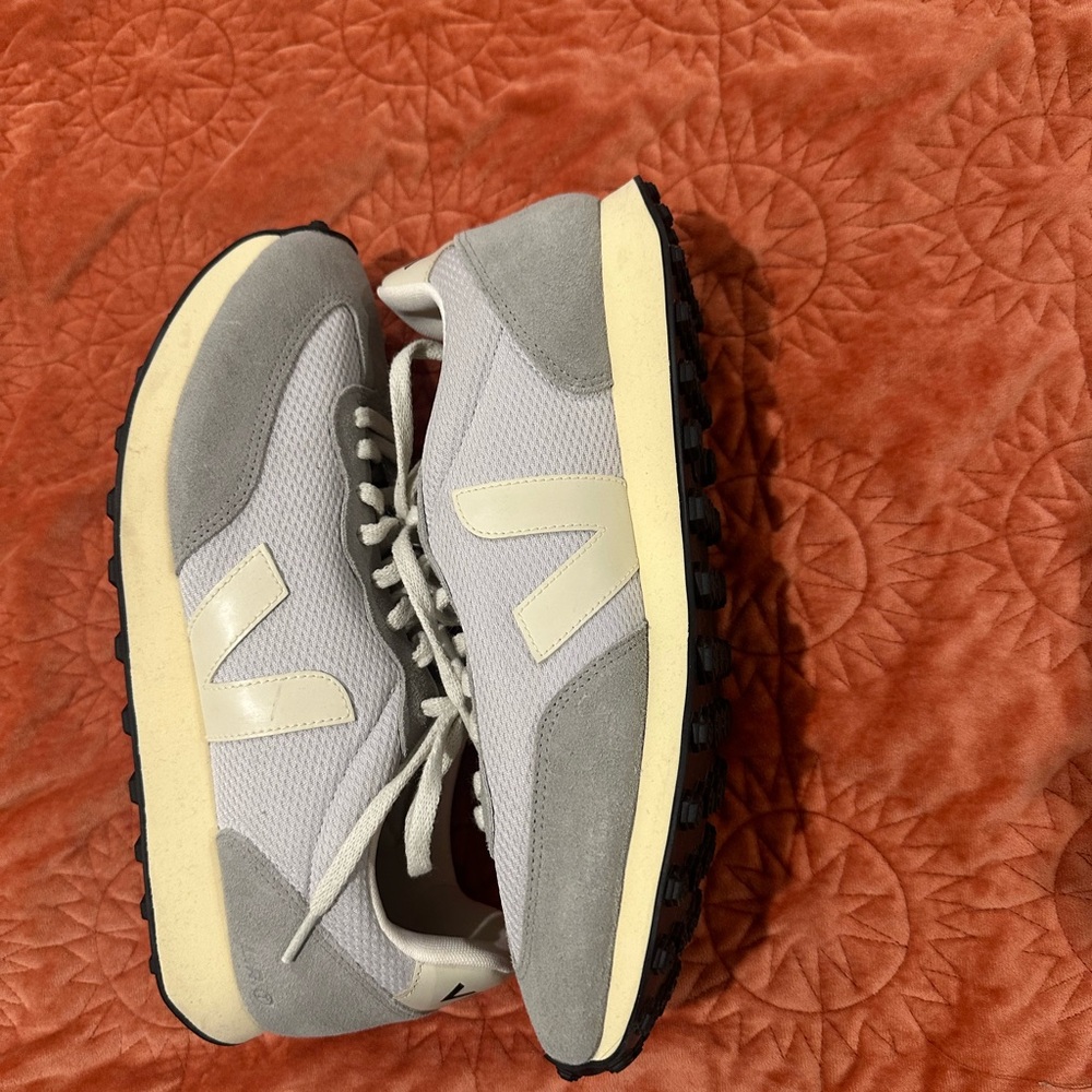 Veja Rio Branco Leather-Trimmed Suede and Alveomesh Sneakers